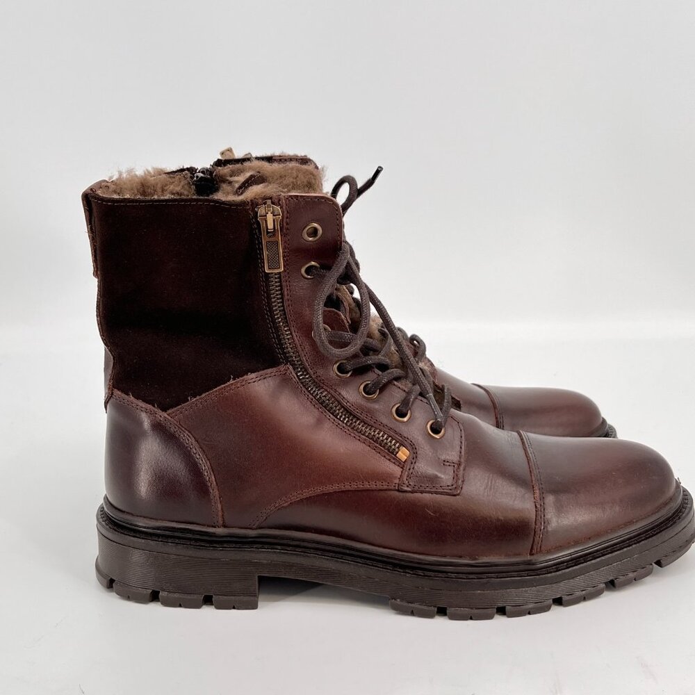 ALDO Aaren-l Men's Thermal Faux Insulation Winter Boot Brown Size 10 New In Box - Picture 2 of 10